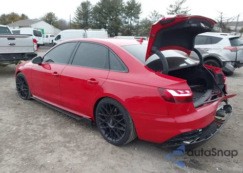 2020 Audi S4 Premium Plus Tfsi Quattro Tiptronic from USA, damaged, VIN WAUB4AF41LA050298